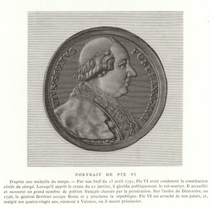 Papež Pius VI od French School