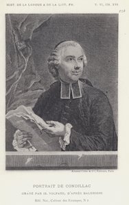 Portrét Condillacu (litho) od French School