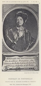 Portrét Fontenelle (litografie) od French School
