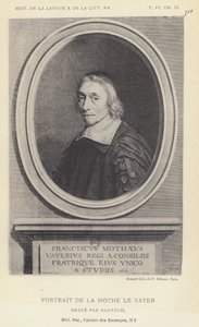 Portrét La Mothe Le Vayer (litho) od French School