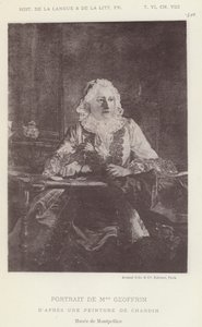 Portrét paní Geoffrinové (litho) od French School