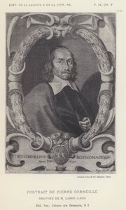 Portrét Pierra Corneille (litho) od French School