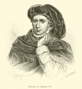 Portrét Karla VI. (rytina) od French School