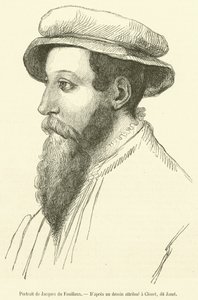 Portrét Jacques du Fouilloux (rytina) od French School