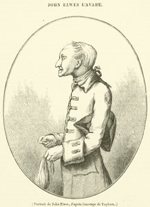 Portrét Johna Elwese (rytina) od French School