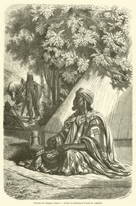 Portrét Almamy Oumar (rytina) od French School