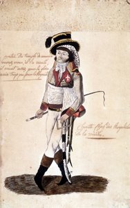 Celovečerní portrét Francoise Athanase (Francois-Athanase) de Charette de la Contrie (1763-1796), royalistického vůdce Vendée - Dobrée Museum, Nantes od French School