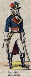 Portrét en pied de Jean Baptiste, Comte Jourdan, marechal de France (1762-1833) Obrázek Epinalu z konce 19. století. od French School