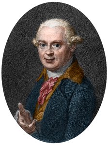 Portrét Abrahama Gottloba Wernera (1750-1817), německého geologa od French School