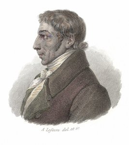 Portrét Albrechta Daniela Thaera (1752-1828), německého lékaře a agronoma. V ""Portréty užitečných mužů"" od French School