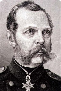 Portrét Alexandra II. (1818-81) ruského císaře z roku 1855 (rytina) od French School