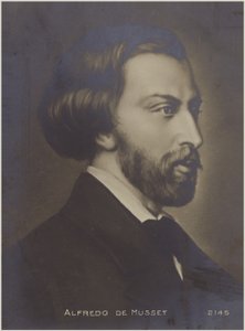 Portrét Alfreda de Musseta od French School