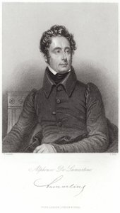 Portrét Alphonse de Lamartine od French School