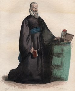 Portrét Ambroise Pare (1509-1590), francouzský chirurg. od French School