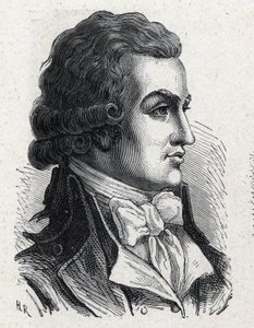 Portrét Antoine Pierre Joseph Marie Barnave (1761-1793) francouzský politik. Rytina z roku 1889. Soukromá sbírka. od French School