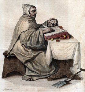 Portrét Armanda Jeana le Bouthilliera de Rance (1626-1700), francouzského opata a zakladatele trapistických cisterciáků. od French School