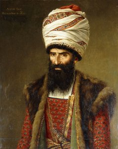 Portrét Asghar Khan, velvyslanec Persie, 1808 od French School