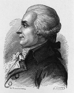Portrét barona Louise-Bernarda Guytona-Morveaua (Louis Bernard Guyton de Morveau) (Guiton) (1737-1816), francouzského politika, chemika a revolucionáře - v „Album de la Science; proslulí učenci; Grandes disouvertes“““ 1896. od French School