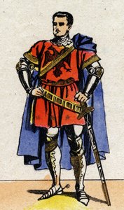 Portrét Bertranda du Guesclin (Duguesclin) (v. 1320-1380) připojitelný z Francie. od French School