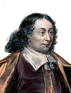 Portrét Blaise Pascala (1623-1662), francouzského matematika a spisovatele. od French School