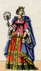 Portrét Bonne Lucemburské (1315-1349), manželky Jana II. od French School