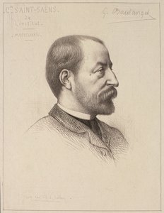 Portrét Camille Saint-Saens (1835-1921) od French School