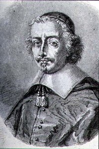 Portrét kardinála Mazarina (1602-61) (rytina) od French School