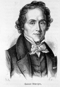 Portrét Casimira Delavigne, francouzský básník a dramatik (1793-1843). od French School