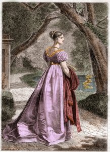 Portrét Kateřiny Württemberské 1783 1835 Vestfálská královna - Portrét Kateřiny Württemberské, manželky Jeroma Bonaparta, královny Wesfálska (1783-1835) - v "Histoire de l