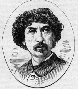 Portrét Charlese Garniera (1825-1898), francouzského architekta. Rytina v „“ Le Monde Illustré““ č. 890 ze dne 2. května 1874. od French School