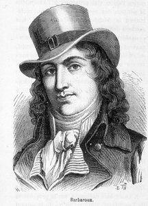 Portrét Charlese Jeana Marie Barbarouxe (1767 - 1794), francouzského politika, který vedl marseillské federace, když byly v roce 1792 dobyty Tuileries. od French School