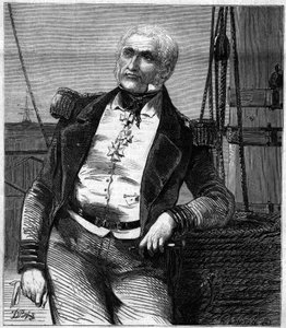 Portrét Charlese Napiera (1786-1860), skotského admirála a politika. Rytina v „“ Le Monde Illustré““ č. 188 ze 17. listopadu 1860. od French School