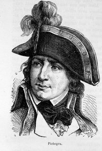 Portrét Charlese Pichegru, francouzského generála (1761-1804) - v „“Dějinách Francie““ od Henriho Martina od French School