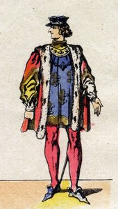 Portrét francouzského Karla VI., známého jako Karel Dobrý Aime (1368-1422) (dynastie Kapetovců). od French School