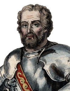 Portrét Chevalier de Bayard (1476-1524), francouzský voják. od French School