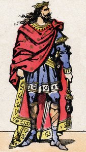 Portrét Childerica II., krále Franků v letech 670 až 673. od French School