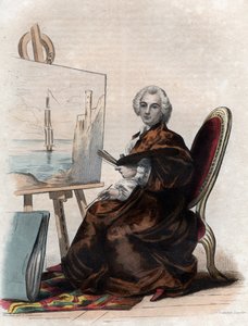 Portrét Claude Joseph Vernet (1714-1789), francouzský malíř od French School