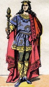 Portrét Clotaire (Clothaire) III., krále franků (652-673). od French School