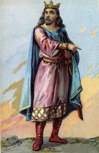 Portrét Clotaire (Clotaire) II., krále Franků (584-629). od French School