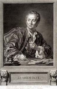 Portrét Diderota z Encyklopedie Diderota a Alemberta od French School