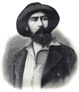 Portrét doktora Noela Eugene Ballaye (1847-1902), francouzského průzkumníka a správce kolonie, druhého generálního guvernéra Francouzské západní Afriky (AOF nebo A.O.F.) Rytina 1902. Soukromá sbírka. od French School
