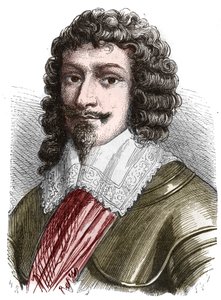 Portrét vévody Jindřicha II. z Montmorency (Montmorenci) (1595-1632) Rytina z konce 19. století od French School