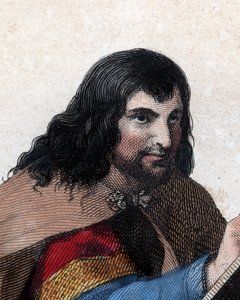Portrét Einharda (Eginhard, Einhart, Einard, Einhard) (775-840), franského učence a dvořana. od French School