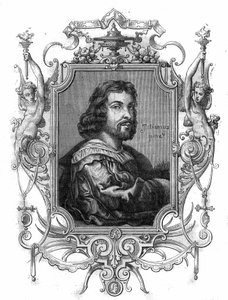 Portrét císaře Otty I. z Germanie, známého jako Veliký (Otton, 912-973). Rytina do „Historie papežů-králů-královen-a-císařů v průběhu staletí““ od Maurice Lachatre od French School