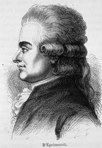Portrét Eprémesnila, francouzského soudce a politika (1746 - 1794) - v „“ L