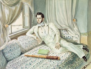 Portrét Ferdinanda de Lesseps v době jeho vicekonzulátu v Alexandrii, kolem roku 1832 (wc na papíře)