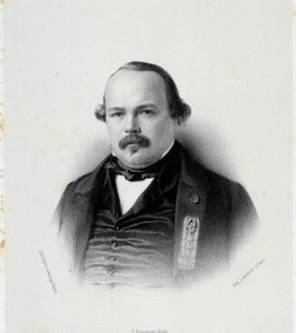 Portrét Francoise Auguste Perrinona (1812-1861), zástupce Martiniku Rytina Chartres z 19. století, Musee des Beaux Arts od French School
