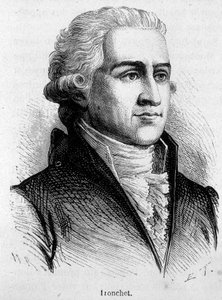 Portrét Francoise Denise Troncheta (1726 - 1806), právníka a politika - v „“L’Histoire de France““ od Henriho Martina od French School