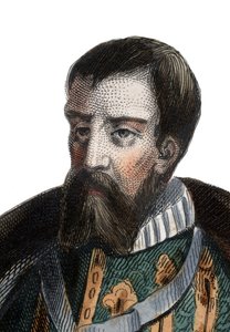 Portrét Francoise I. de Lorraine (1519-1563), vévody z Guise, vévody z Aumale, francouzského vojáka a politika. od French School