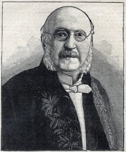 Portrét Francoise Julese Suisse dit Jules Simon (1814-1896), francouzský filozof a státník, v „Le Petit Parisien““ od French School